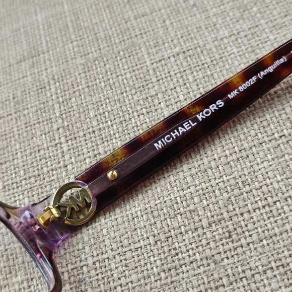 Michael Kors Women Glasses Frame Purple Tortoise MK8002F ANGUILLA Eyeglasses - Picture 10 of 12